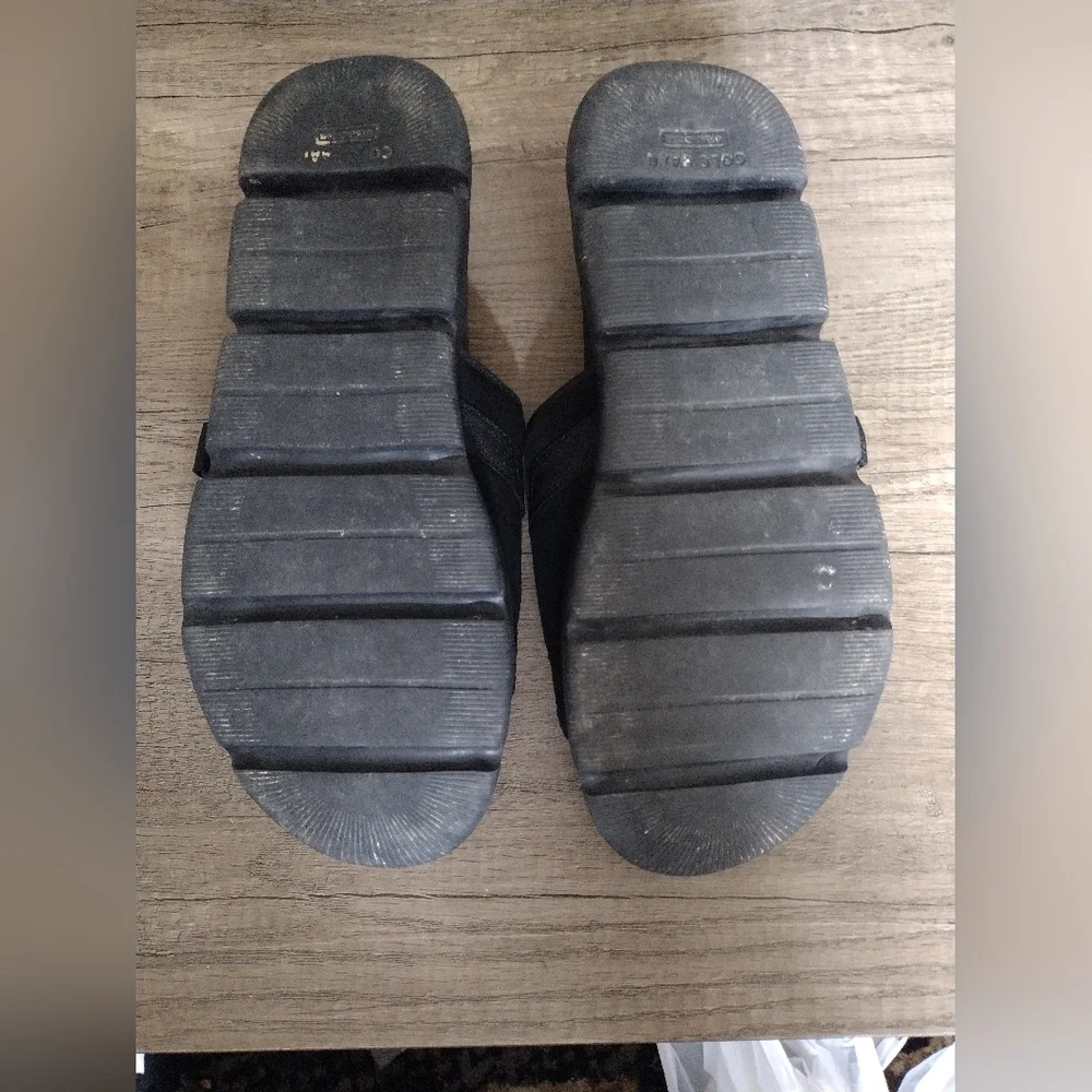 Cole Haan Grand 360 ZeroGrand BlackMens Slides Sandals 11M C35441